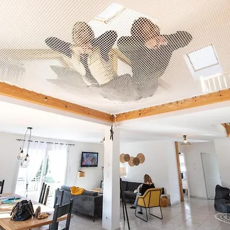 Villa Le Repaire Du Faon-4 Etoiles-12 Pers-filet Mezzanine-lit *