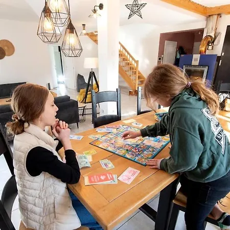 Le Repaire Du Faon-4 Etoiles-12 Pers-filet Mezzanine-lit Villa *