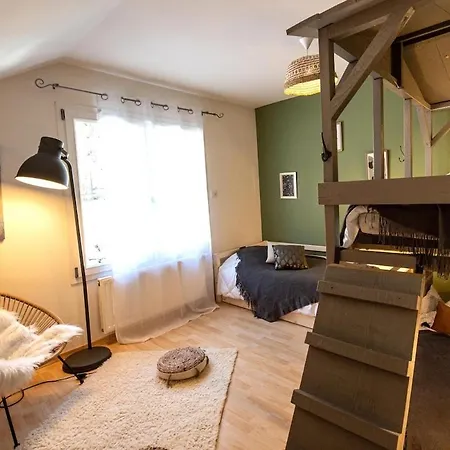 Vila Le Repaire Du Faon-4 Etoiles-12 Pers-filet Mezzanine-lit